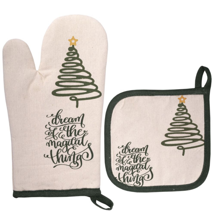 Rękawica kuchenna z podkładką Christmas Style RAVI